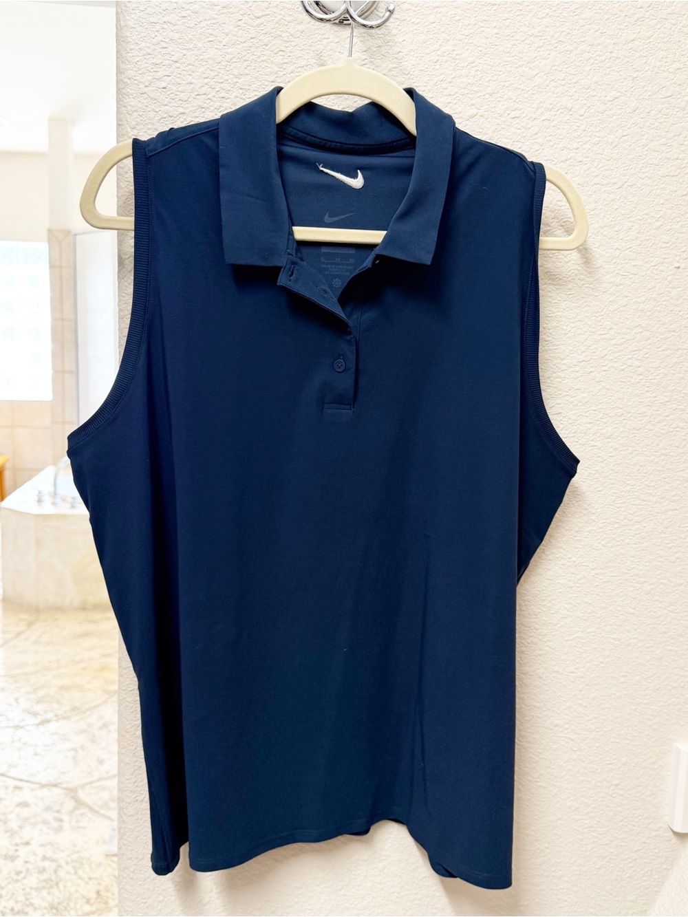 NEW Nike Women’s Sleeveless Polo Tank Slim Fit Teal XL NWOT